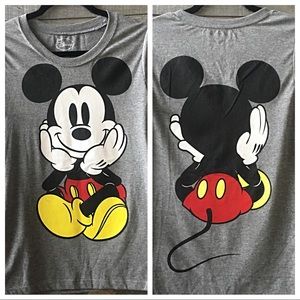 Disney Mickey Mouse Shirt Front and Back